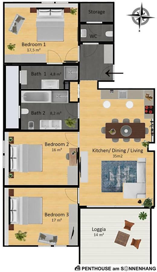 Penthouse Am Sonnenhang Mit Exklusiver Ausstattung Шладмінг Екстер'єр фото